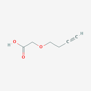 molecular formula C6H8O3 B3186189 2-(But-3-ynyloxy)acetic acid CAS No. 121318-21-6