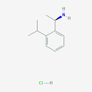 B3186195 (R)-1-(2-Isopropylphenyl)ethanamine hydrochloride CAS No. 1213332-77-4