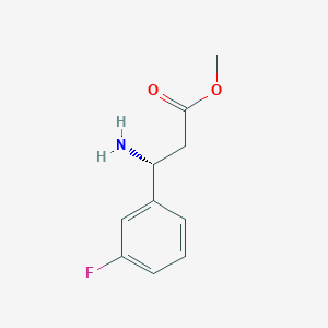 methyl (3R)-3-amino-3-(3-fluorophenyl)propanoate