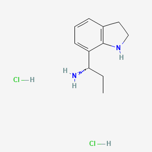 (S)-1-(Indolin-7-yl)propan-1-amine dihydrochloride