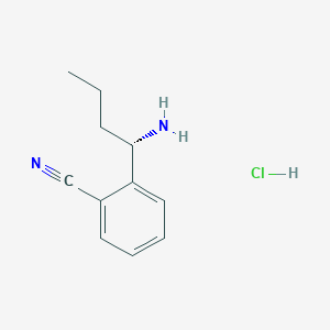 B3186206 (S)-2-(1-Aminobutyl)benzonitrile hydrochloride CAS No. 1213492-30-8