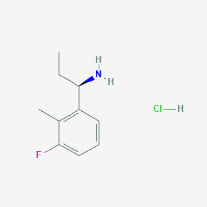 B3186209 (R)-1-(3-Fluoro-2-methylphenyl)propan-1-amine hydrochloride CAS No. 1213495-74-9