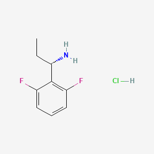 molecular formula C9H12ClF2N B3186249 (S)-1-(2,6-Difluorophenyl)propan-1-amine hydrochloride CAS No. 1217444-93-3
