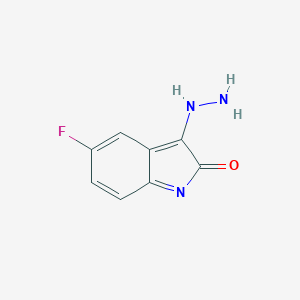 molecular formula C8H6FN3O B031864 5-Fluoro-3-hydrazonoindolin-2-one CAS No. 283584-52-1