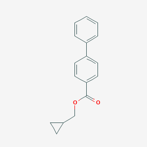 molecular formula C17H16O2 B318641 cyclopropylmethyl [1,1'-biphenyl]-4-carboxylate 