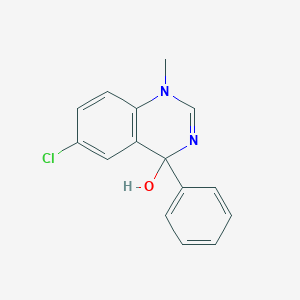 molecular formula C15H13ClN2O B031865 6-Chloro-1-methyl-4-phenylquinazolin-4-ol CAS No. 52395-03-6