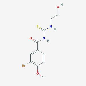 molecular formula C11H13BrN2O3S B318659 N-(3-bromo-4-methoxybenzoyl)-N'-(2-hydroxyethyl)thiourea 