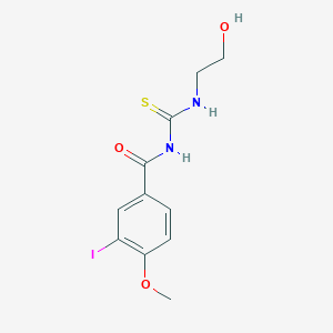 molecular formula C11H13IN2O3S B318660 N-(2-hydroxyethyl)-N'-(3-iodo-4-methoxybenzoyl)thiourea 