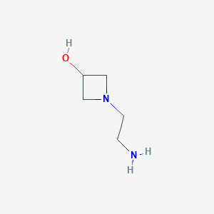 molecular formula C5H12N2O B3186608 1-(2-Aminoethyl)-3-azetidinol CAS No. 1260773-28-1