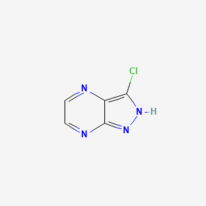molecular formula C5H3ClN4 B3186611 3-Chloro-1H-pyrazolo[3,4-b]pyrazine CAS No. 1260773-79-2