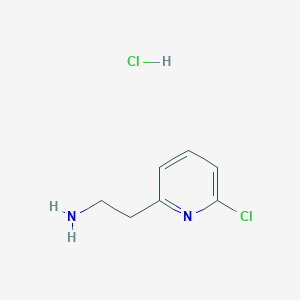 molecular formula C7H10Cl2N2 B3186619 2-(6-Chloropyridin-2-YL)ethanamine hydrochloride CAS No. 1260790-30-4