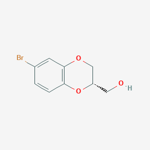 (S)-(6-Bromo-2,3-dihydrobenzo[b][1,4]dioxin-2-yl)methanol