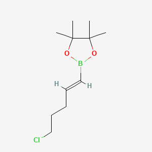 molecular formula C11H20BClO2 B3186692 trans-5-Chloro-1-penten-1-ylboronic acid pinacol ester CAS No. 126688-98-0