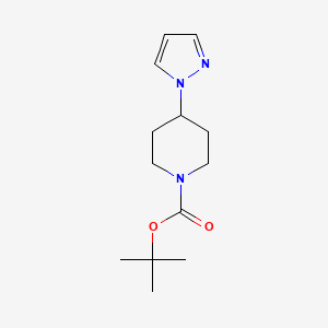 molecular formula C13H21N3O2 B3186698 tert-butyl 4-(1H-pyrazol-1-yl)piperidine-1-carboxylate CAS No. 1269429-29-9