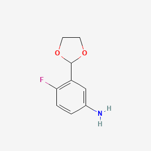 3-(1,3-Dioxolan-2-yl)-4-fluoroaniline