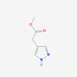 B3186725 methyl 2-(1H-pyrazol-4-yl)acetate CAS No. 1276076-00-6