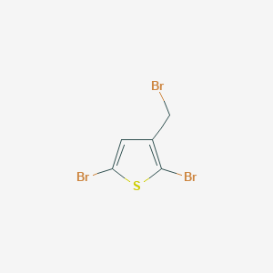 molecular formula C5H3Br3S B3186841 Thiophene, 2,5-dibromo-3-(bromomethyl)- CAS No. 13191-37-2