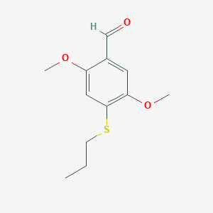 Benzaldehyde, 2,5-dimethoxy-4-(propylthio)-