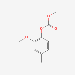molecular formula C10H12O4 B3186864 Carbonic acid, 2-methoxy-4-methylphenyl methyl ester CAS No. 132638-45-0