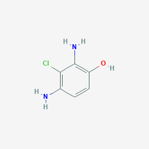 molecular formula C6H7ClN2O B3186866 2,4-Diamino-3-chlorophenol CAS No. 13297-01-3