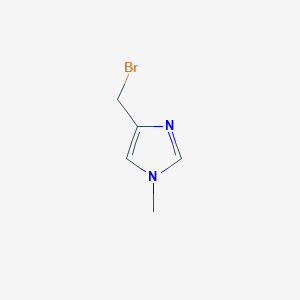 molecular formula C5H7BrN2 B3186894 4-(bromomethyl)-1-methyl-1H-imidazole CAS No. 1338932-45-8