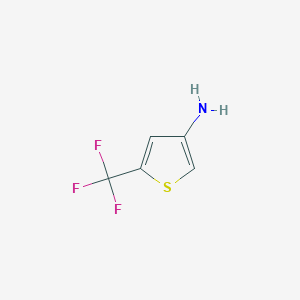 molecular formula C5H4F3NS B3187024 5-Trifluoromethyl-thiophen-3-ylamine CAS No. 1378823-95-0