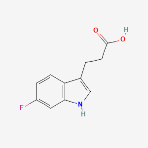 3-(6-Fluoro-1H-indol-3-yl)propanoic acid