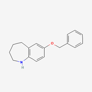 molecular formula C17H19NO B3187165 7-(benzyloxy)-2,3,4,5-tetrahydro-1H-benzo[b]azepine CAS No. 1416372-08-1