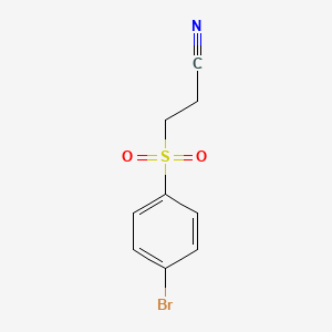 molecular formula C9H8BrNO2S B3187187 3-[(4-Bromophenyl)sulfonyl]propanenitrile CAS No. 14223-23-5