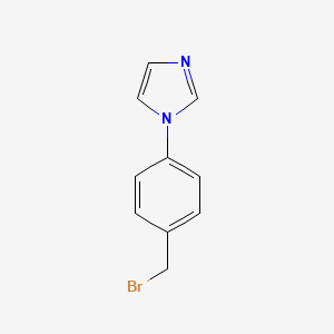 molecular formula C10H9BrN2 B3187226 1-(4-(Bromomethyl)phenyl)-1H-imidazole CAS No. 143426-54-4