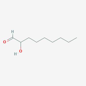 molecular formula C9H18O2 B3187241 Nonanal, 2-hydroxy- CAS No. 143555-77-5