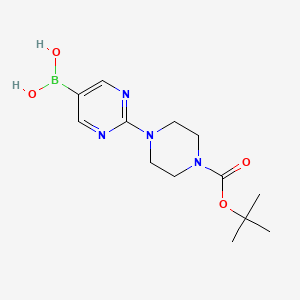 (2-(4-(tert-Butoxycarbonyl)piperazin-1-yl)pyrimidin-5-yl)boronic acid