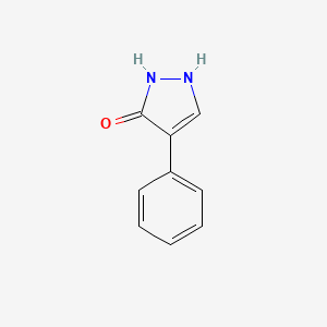 molecular formula C9H8N2O B3187261 4-phenyl-1H-pyrazol-3-ol CAS No. 145092-18-8