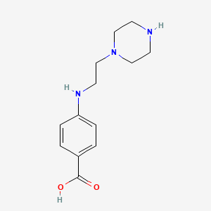 Benzoic acid, 4-[[2-(1-piperazinyl)ethyl]amino]-