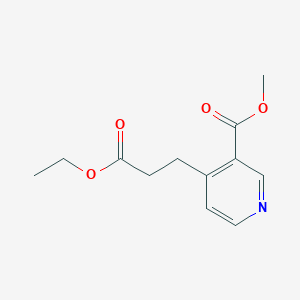 Methyl 4-(3-ethoxy-3-oxopropyl)nicotinate