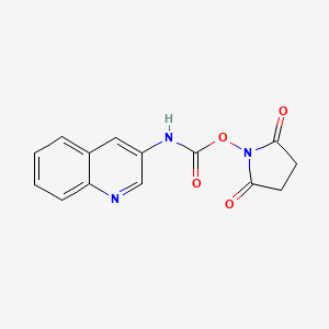 2,5-Dioxopyrrolidin-1-yl quinolin-3-ylcarbamate