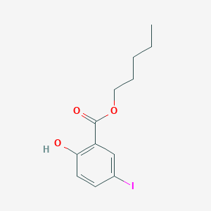molecular formula C12H15IO3 B3187401 Pentyl 2-hydroxy-5-iodobenzoate CAS No. 15125-91-4