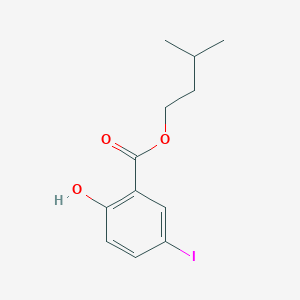 molecular formula C12H15IO3 B3187404 Isopentyl 2-hydroxy-5-iodobenzoate CAS No. 15125-92-5