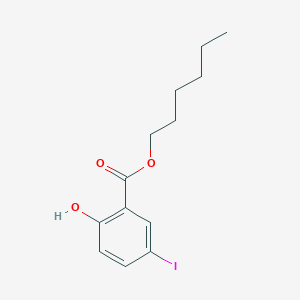 molecular formula C13H17IO3 B3187405 Hexyl 2-hydroxy-5-iodobenzoate CAS No. 15125-93-6