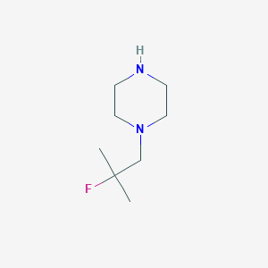 molecular formula C8H17FN2 B3187497 1-(2-Fluoro-2-methylpropyl)piperazine CAS No. 1547064-97-0