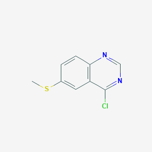 molecular formula C9H7ClN2S B3187528 4-Chloro-6-(methylthio)quinazoline CAS No. 155960-93-3