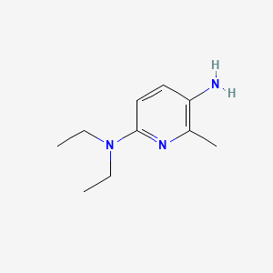 molecular formula C10H17N3 B3187624 N2,N2-Diethyl-6-methyl-2,5-pyridinediamine CAS No. 161257-27-8