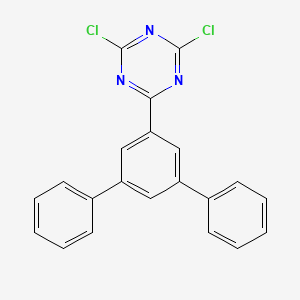 molecular formula C21H13Cl2N3 B3187628 2,4-dichloro-6-(3,5-diphenylphenyl)-1,3,5-triazine CAS No. 1616232-09-7