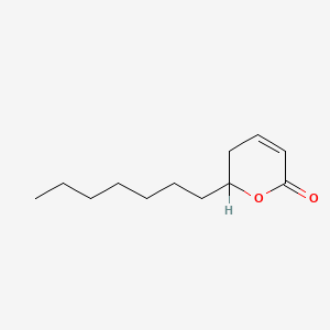 molecular formula C12H20O2 B3187688 6-Heptyl-5,6-dihydro-2H-pyran-2-one CAS No. 16400-72-9