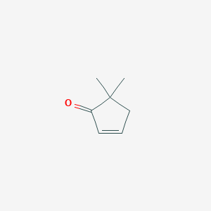 molecular formula C7H10O B3187756 5,5-dimethylcyclopent-2-en-1-one CAS No. 17197-84-1