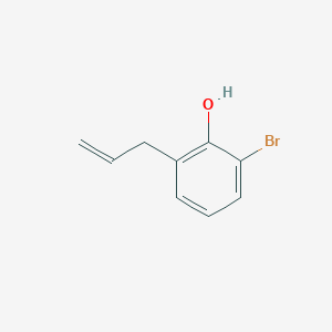 molecular formula C9H9BrO B3187773 Phenol, 2-bromo-6-(2-propenyl)- CAS No. 17269-81-7