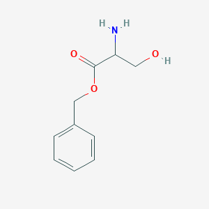 molecular formula C10H13NO3 B3187787 Benzyl 2-amino-3-hydroxypropanoate CAS No. 1738-71-2