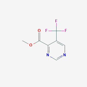molecular formula C7H5F3N2O2 B3187890 Methyl 5-(trifluoromethyl)pyrimidine-4-carboxylate CAS No. 1803862-44-3