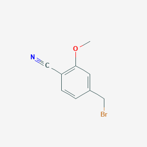 molecular formula C9H8BrNO B3187926 4-(Bromomethyl)-2-methoxybenzonitrile CAS No. 182287-68-9