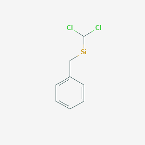 molecular formula C8H8Cl2Si B3187931 Benzene, [(dichloromethylsilyl)methyl]- CAS No. 18236-82-3